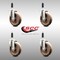 Service Caster 5 Inch 316SS High Temp Glass Filled Nylon 3/4 Inch Expanding Stem Caster Set SCC-SS316EX20S514-GFNSHT-34-4 - alternate 3